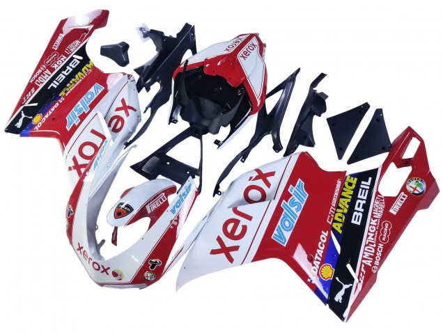 Billige Weiß Rot Glänzendes Schwarz Valsir Xerox 2007-2014 Ducati 848/1098/1198 Motorrad Verkleidung