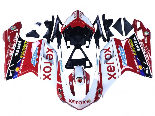 Billige Weiß Rot Glänzendes Schwarz Valsir Xerox 2007-2014 Ducati 848/1098/1198 Motorrad Verkleidung