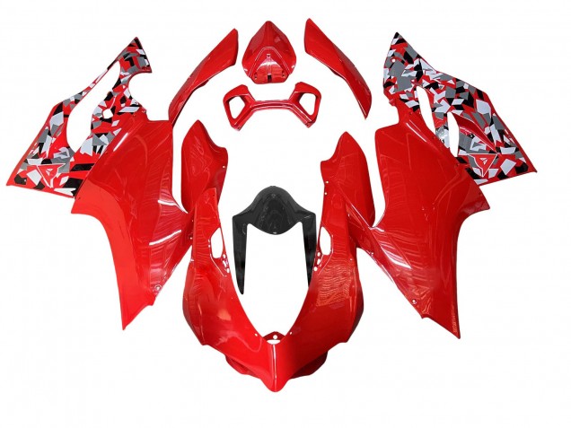 Billige Rot Grau Schwarz 2011-2014 Ducati Panigale 899/1199 Motorrad Verkleidung