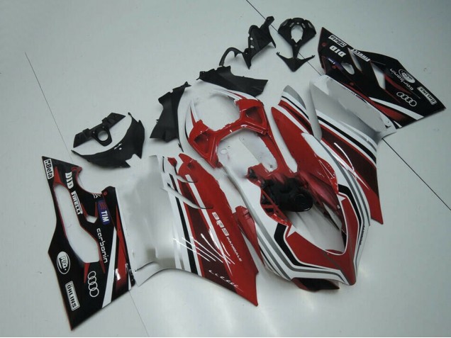 Billige Weiß Rot Glänzendes Schwarz 2011-2014 Ducati Panigale 899 Motorrad Verkleidung