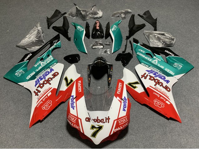 Billige Weiß Rot Grün Glänzendes Schwarz Avis Valsir 7 2011-2014 Ducati Panigale 899/1199 Motorrad Verkleidung