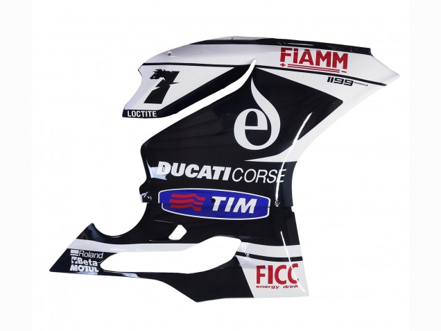 Billige Weiß Schwarz Blau Fiamm Ficc 7 2011-2014 Ducati Panigale 899/1199 Motorrad Verkleidung