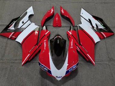 Billige Weiß Rot Glänzendes Schwarz Unibat Flex-Box 2015-2020 Ducati 959/1299 Motorrad Verkleidung