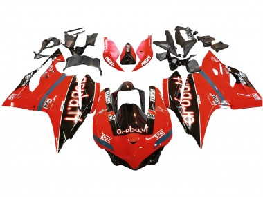 Billige Rot Glänzendes Schwarz Fiamm 2015-2020 Ducati 959/1299 Motorrad Verkleidung