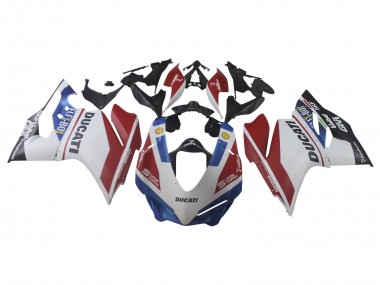 Billige Weiß Rot Blau Matt Schwarz Unibat Flex-Box 2015-2020 Ducati 1299 Motorrad Verkleidung