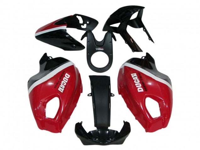 Billige Rot Weiß Glänzendes Schwarz 2008-2012 Ducati Monster 696 796 1100 1100S Motorrad Verkleidung