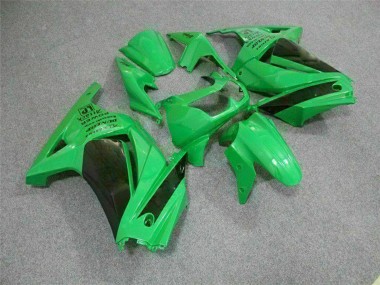 Billige Kawasaki EX250 Motorrad Verkleidung 2008-2012 - Grun Schwarz