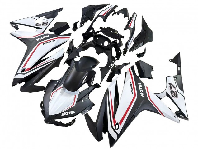 Billige Honda CBR500R Motorrad Verkleidung 2016-2018 - Weiss Rot Matt Schwarz