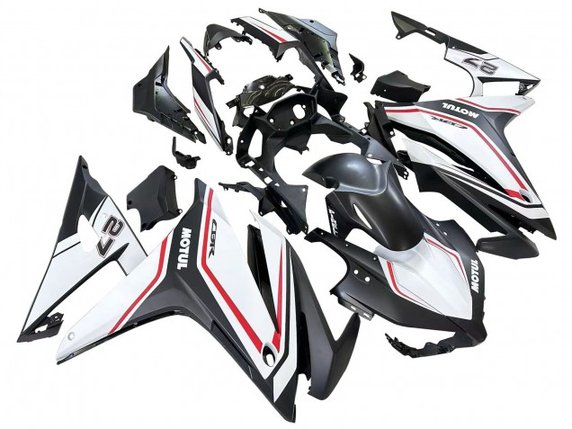 Billige Honda CBR500R Motorrad Verkleidung 2016-2018 - Weiss Rot Matt Schwarz