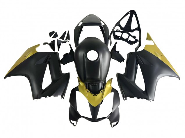 Billige Gelb Matt Schwarz 2002-2013 Honda VFR 800 Motorrad Verkleidung