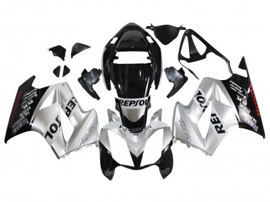 Billige Silber Glänzendes Schwarz Repsol 2002-2013 Honda VFR 800 Motorrad Verkleidung