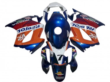 Billige Weiß Orange Blau Repsol 2002-2013 Honda VFR 800 Motorrad Verkleidung