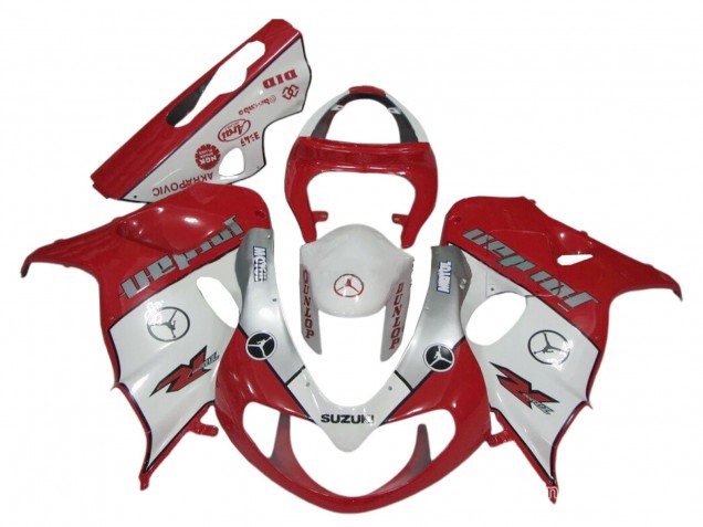 Billige Rot Weiß Silber Jordan Motul Dunlop 1998-2003 Suzuki TL1000R Motorrad Verkleidung