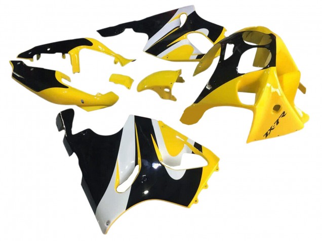 Billige Gelb Weiß Glänzendes Schwarz 1996-2003 Kawasaki ZX7R Motorrad Verkleidung