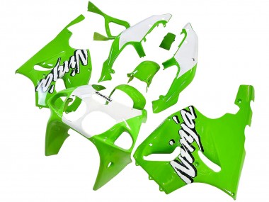 Billige Weiß Grün 1996-2003 Kawasaki ZX7R Motorrad Verkleidung
