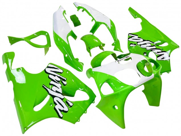 Billige Weiß Grün 1996-2003 Kawasaki ZX7R Motorrad Verkleidung