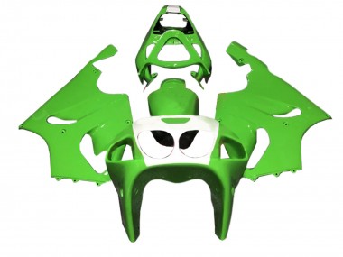 Billige Grün Weiß 1996-2003 Kawasaki ZX7R Motorrad Verkleidung