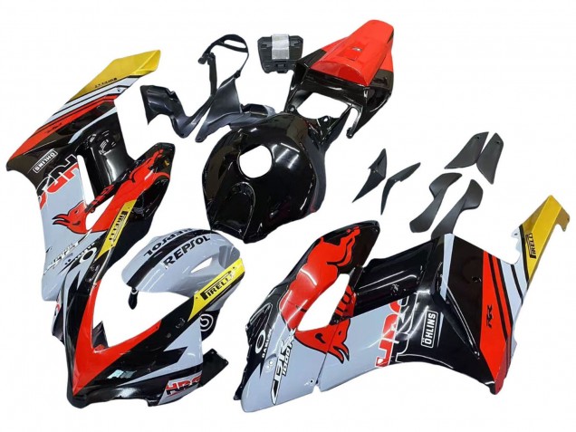 Billige Gelb Rot Weiß Glänzendes Red Bull Repsol HRC 2004-2005 Honda CBR1000RR Motorrad Verkleidung