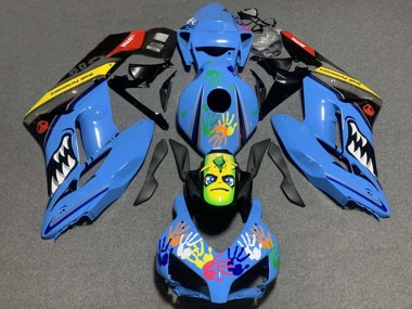 Billige Blau Gelb Schwarz Rot Hai 2004-2005 Honda CBR1000RR Motorrad Verkleidung