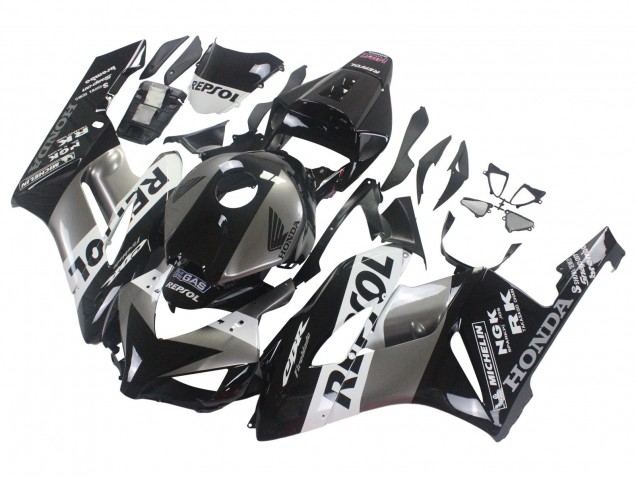 Billige Silber Weiß Glänzendes Schwarz Repsol 2004-2005 Honda CBR1000RR Motorrad Verkleidung Kit