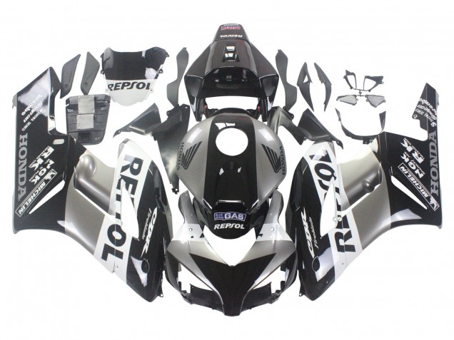 Billige Silber Weiß Glänzendes Schwarz Repsol 2004-2005 Honda CBR1000RR Motorrad Verkleidung Kit