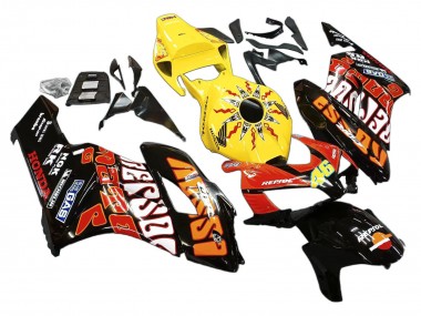 Billige Gelb Orange Glänzendes Schwarz Repsol Rossi 46 2004-2005 Honda CBR1000RR Motorrad Verkleidung