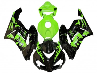 Billige Grün Glänzendes Schwarz 2004-2005 Honda CBR1000RR Motorrad Verkleidung