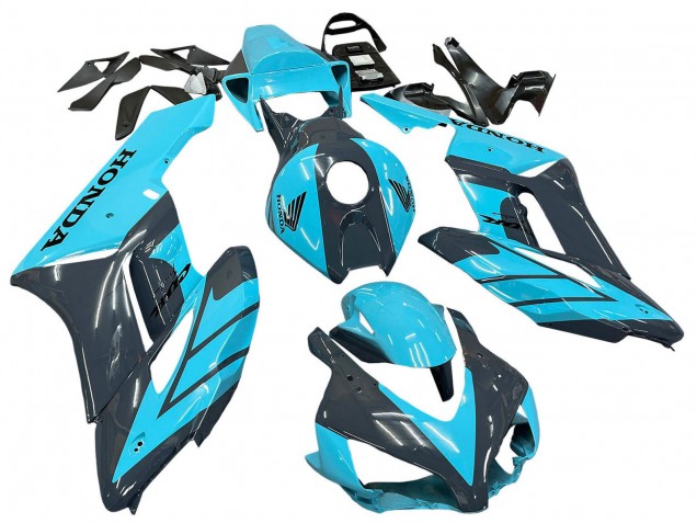 Billige Hellblau Glänzendes Schwarz 2004-2005 Honda CBR1000RR Motorrad Verkleidung