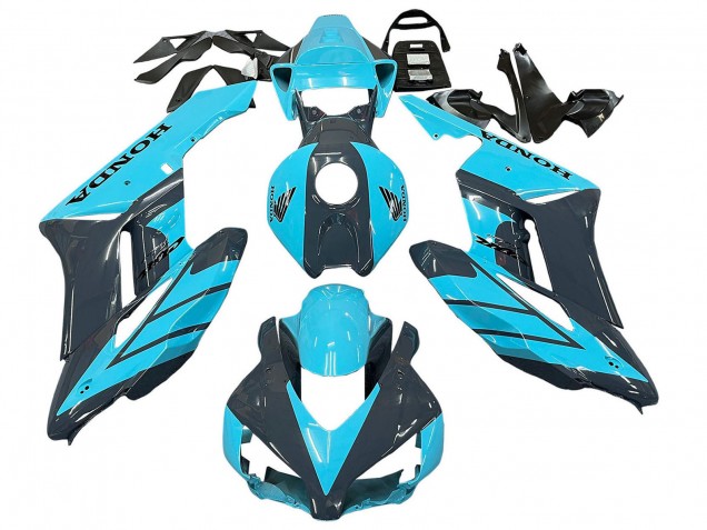 Billige Hellblau Glänzendes Schwarz 2004-2005 Honda CBR1000RR Motorrad Verkleidung