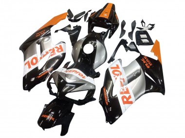 Billige Orange Silber Glänzendes Schwarz Repsol 2004-2005 Honda CBR1000RR Motorrad Verkleidung