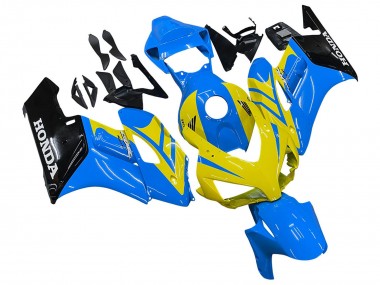 Billige Blau Gelb Glänzendes Schwarz 2004-2005 Honda CBR1000RR Motorrad Verkleidung