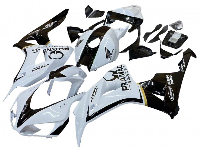 Billige Weiß Glänzendes Schwarz Pramac 2006-2007 Honda CBR1000RR Motorrad Verkleidung