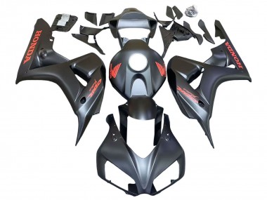 Billige Matt Schwarz Rot Aufkleber 2006-2007 Honda CBR1000RR Motorrad Verkleidung