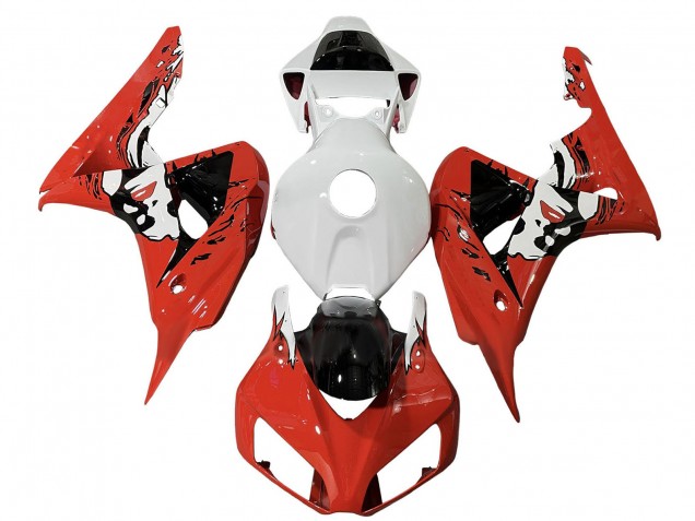 Billige Weiß Rot Glänzendes Schwarz 2006-2007 Honda CBR1000RR Motorrad Verkleidung