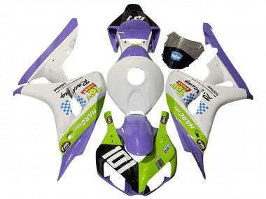 Billige Weiß Lila Grün Glänzendes Schwarz 2006-2007 Honda CBR1000RR Motorrad Verkleidung