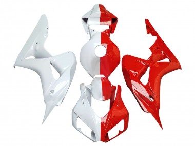 Billige Weiß Rot Geteiltes 2006-2007 Honda CBR1000RR Motorrad Verkleidung
