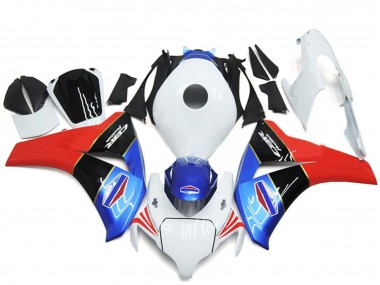 Billige Weiß Blau Rot Glänzendes Schwarz 2008-2011 Honda CBR1000RR Motorrad Verkleidung