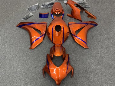 Billige Orange Blau Streifen 2008-2011 Honda CBR1000RR Motorrad Verkleidung