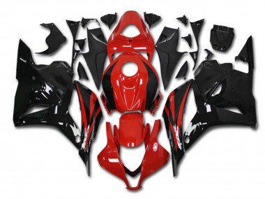 Billige Honda CBR600RR Motorrad Verkleidung Kit 2009-2012 - Rot Glanzendes Schwarz