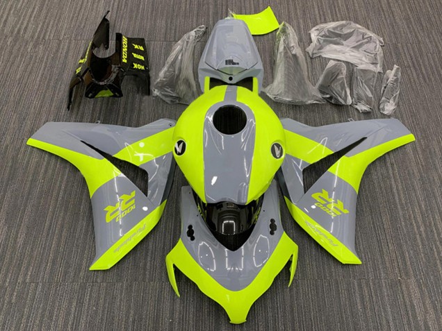 Billige Nardo Grau Fluoreszierendes Grün 2008-2011 Honda CBR1000RR Motorrad Verkleidung