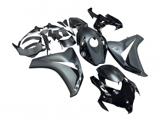 Billige Grau Glänzendes Schwarz 2008-2011 Honda CBR1000RR Motorrad Verkleidung
