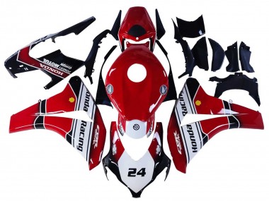 Billige Weiß Rot Glänzendes Schwarz Rennen 24 2008-2011 Honda CBR1000RR Motorrad Verkleidung