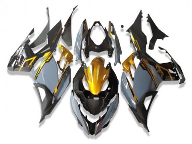 Billige Kawasaki EX400 Motorrad Verkleidung 2018-2024 - Gold Nardo Grau Schwarz