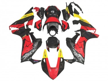 Billige Rot Gelb Schwarz Carbonfaser 2017-2023 Honda CBR1000RR Motorrad Verkleidung