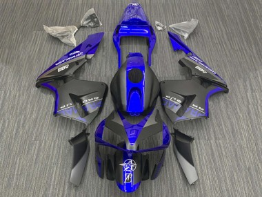 Billige Blau Matt Schwarz 2003-2004 Honda CBR600RR Motorrad Verkleidung