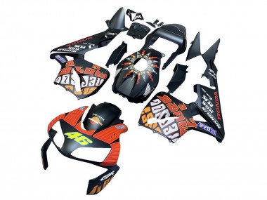 Billige Matt Schwarz Orange Repsol Rossi 46 2003-2004 Honda CBR600RR Motorrad Verkleidung