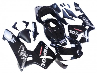 Billige Glänzendes Schwarz Weiß Repsol 2003-2004 Honda CBR600RR Motorrad Verkleidung