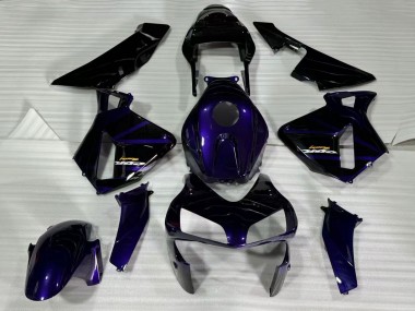 Billige Dunkel Blau Glänzendes Schwarz 2003-2004 Honda CBR600RR Motorrad Verkleidung