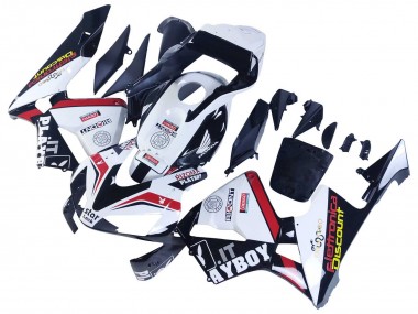 Billige Weiß Rot Glänzendes Schwarz Denso Rimont 2003-2004 Honda CBR600RR Motorrad Verkleidung