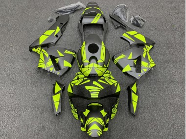 Billige Gelb Matt Schwarz 2003-2004 Honda CBR600RR Motorrad Verkleidung
